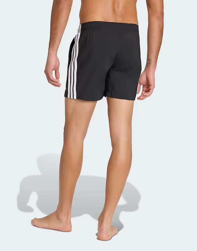 Плавки Adidas Performance с тремя полосками, черно-белые — фото 2