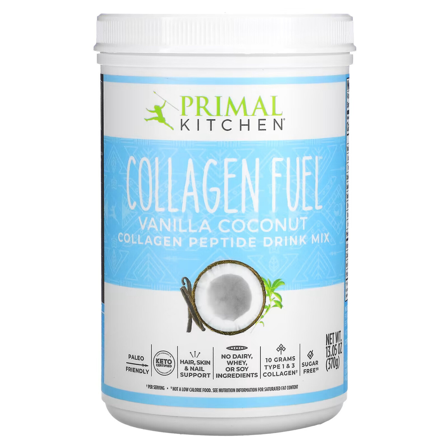 

Primal Kitchen, Collagen Fuel, ваниль и кокос, 370 г (13,05 унции)