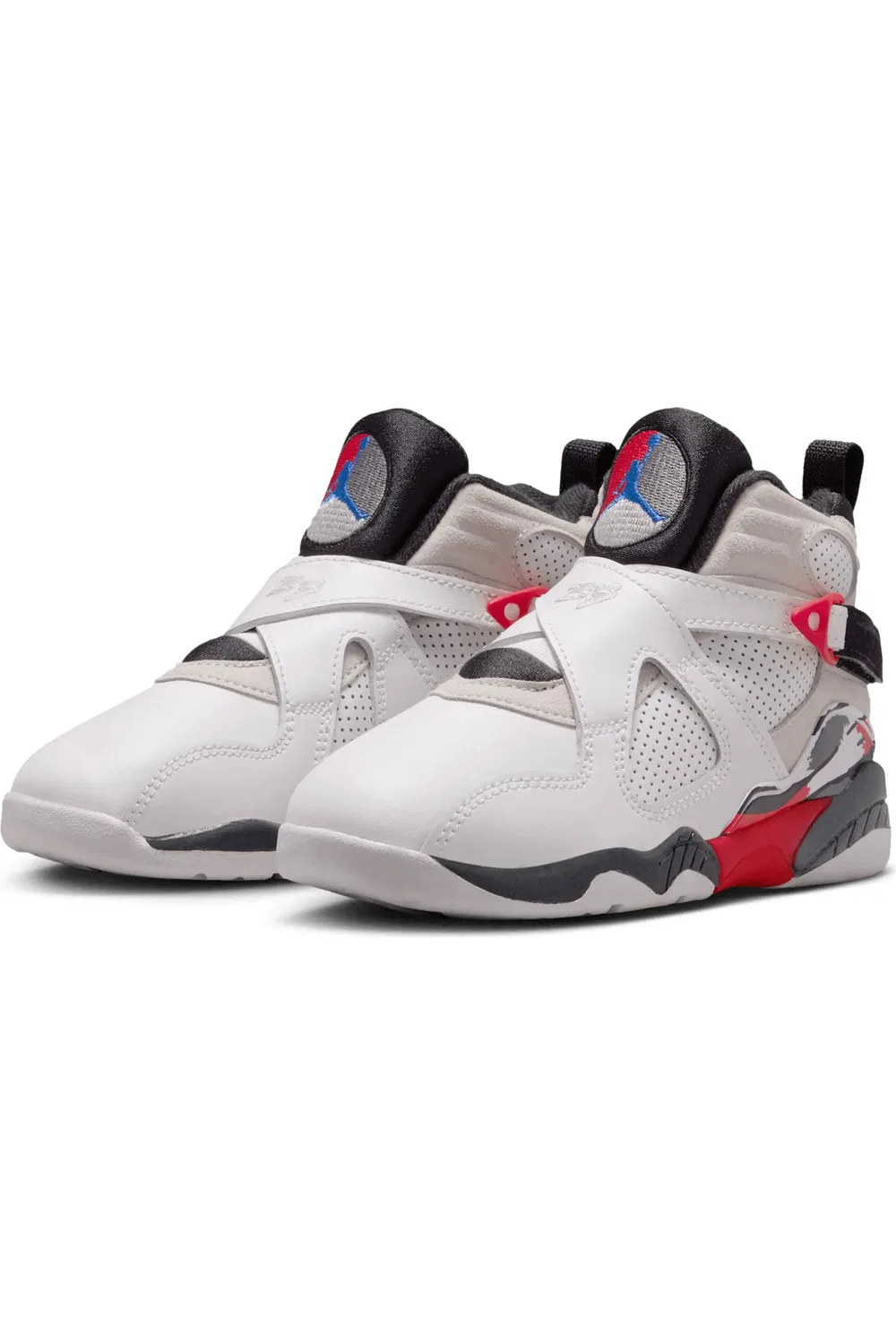Кроссовки детские ретро Jordan 8 Retro, белый/черный — фото 2