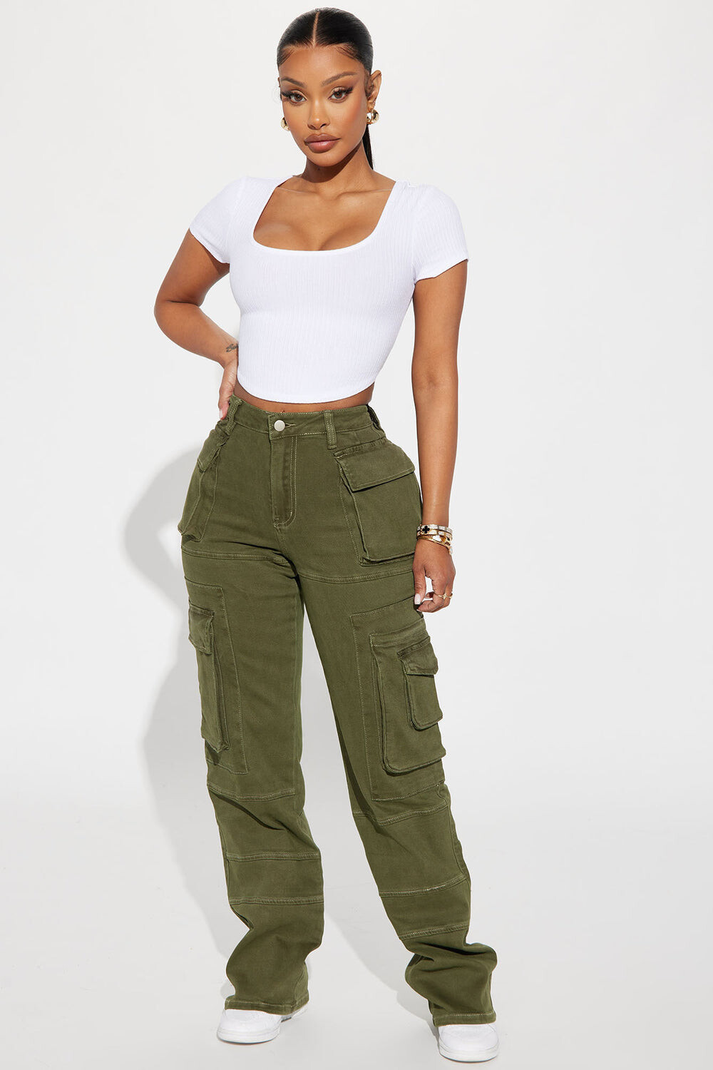 

Джинсы Fashion Nova JTP02TW, оливковый