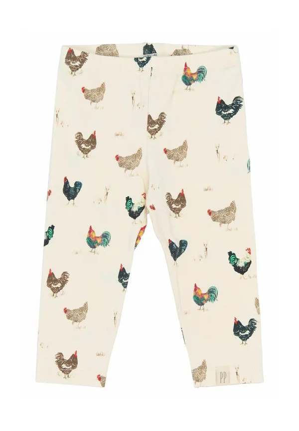 Леггинсы со звездами Petit Piao, Eggnog Rooster Aop