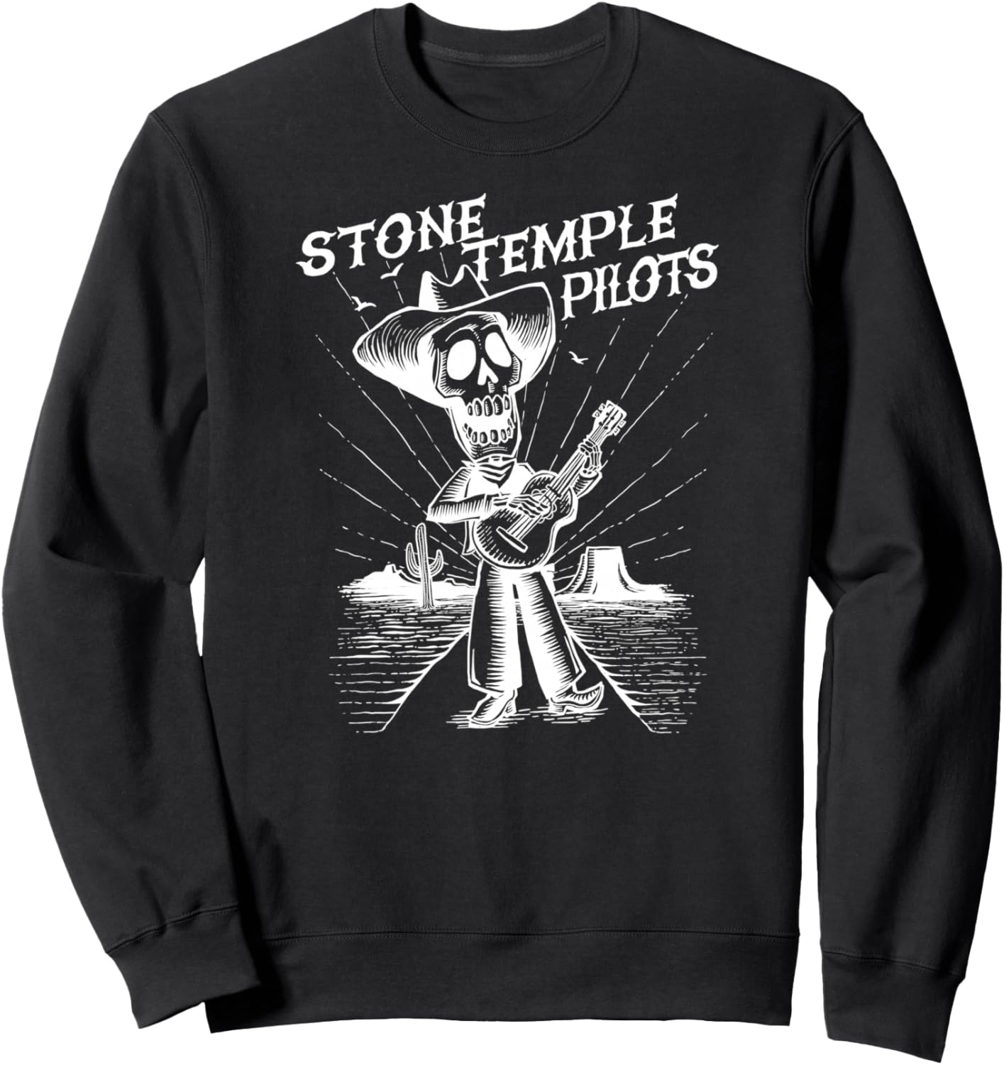 

Stone Temple Pilots - Толстовка с изображением скелета в стиле Дня мертвых Stone Temple Pilots Official, черный