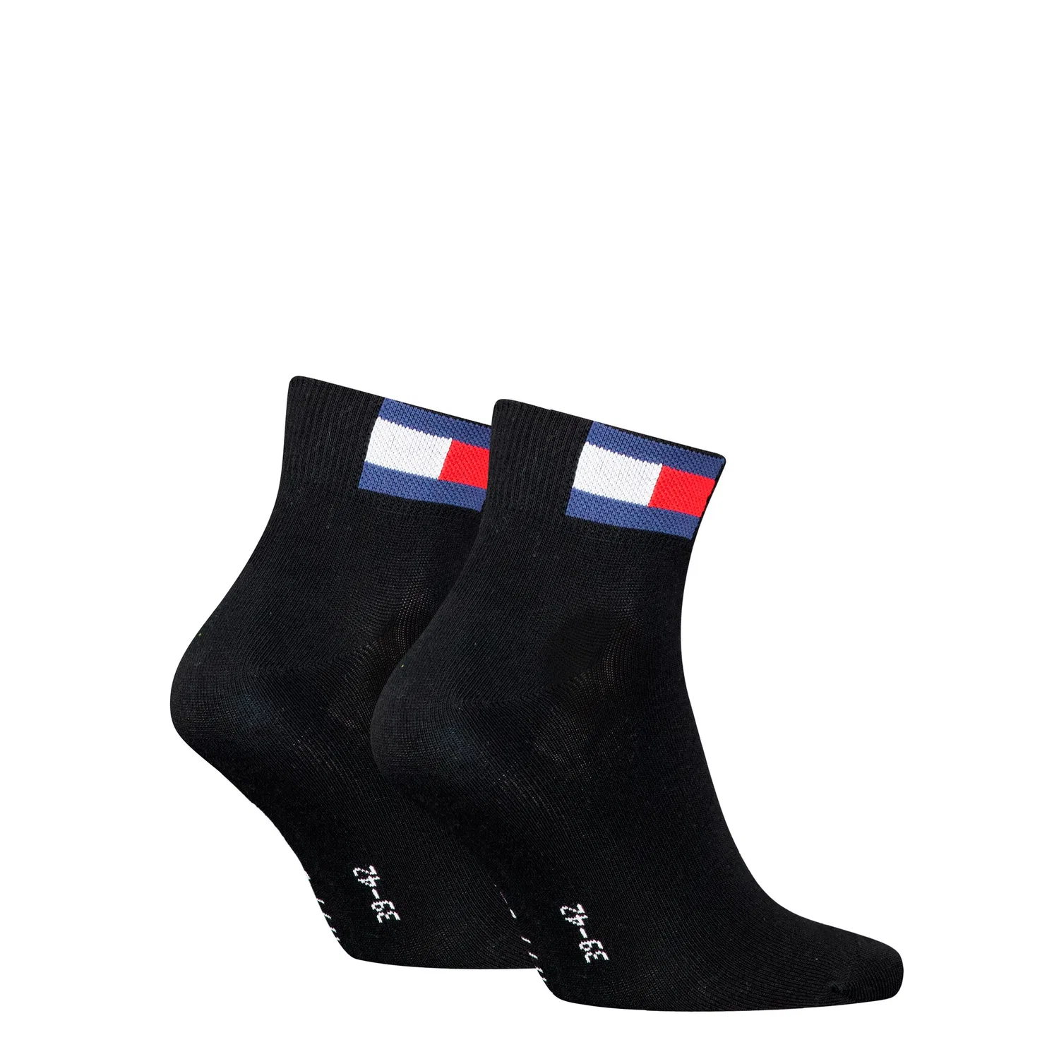 Женские короткие носки с логотипом Tommy Hilfiger, Black — фото 2