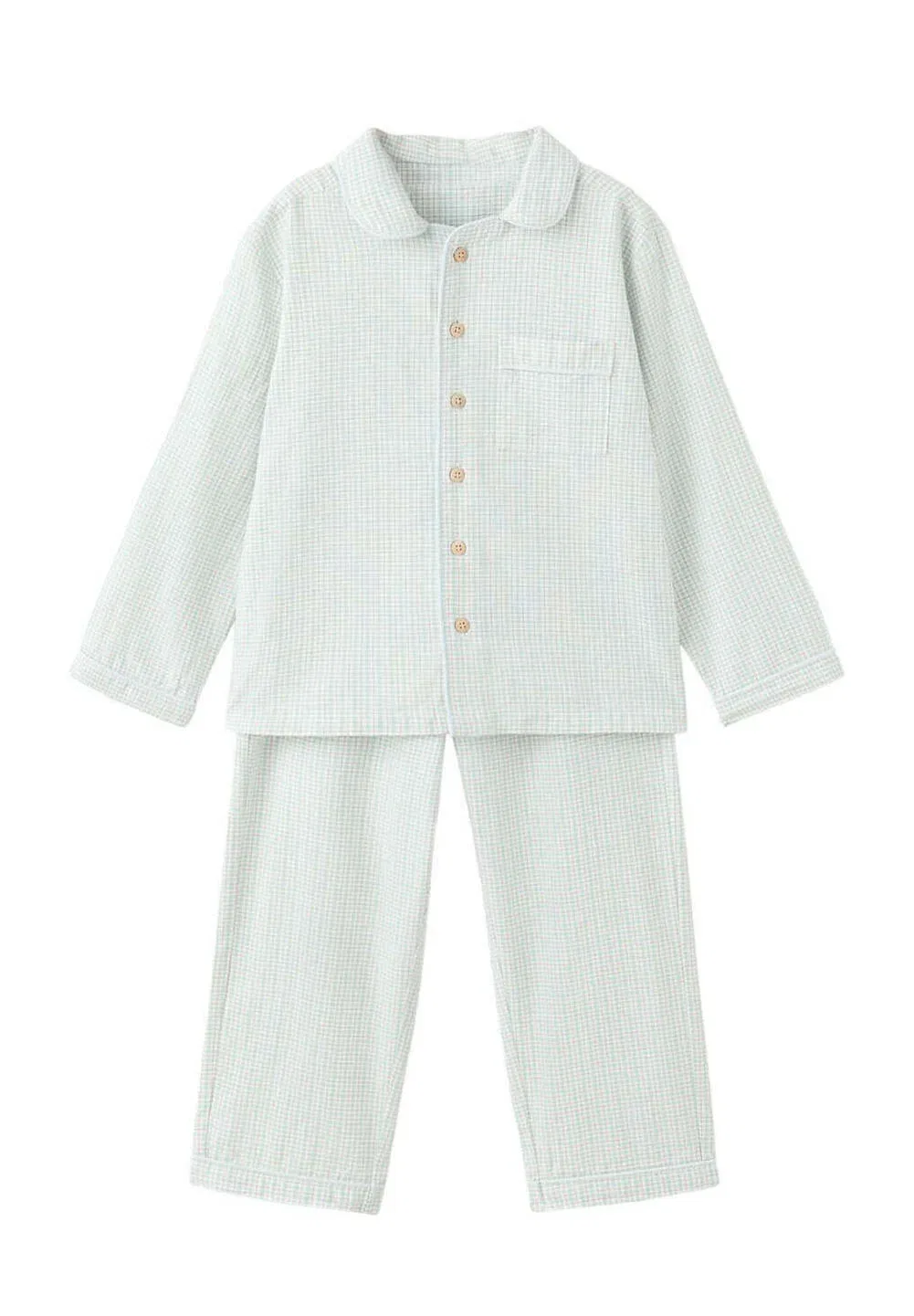 Детский пижамный комплект Mango Kids, Aquamarijn