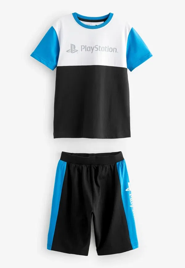 Комплект пижам с принтом 2 pack, Regular Fit, Next Black Playstation, черный — фото 3