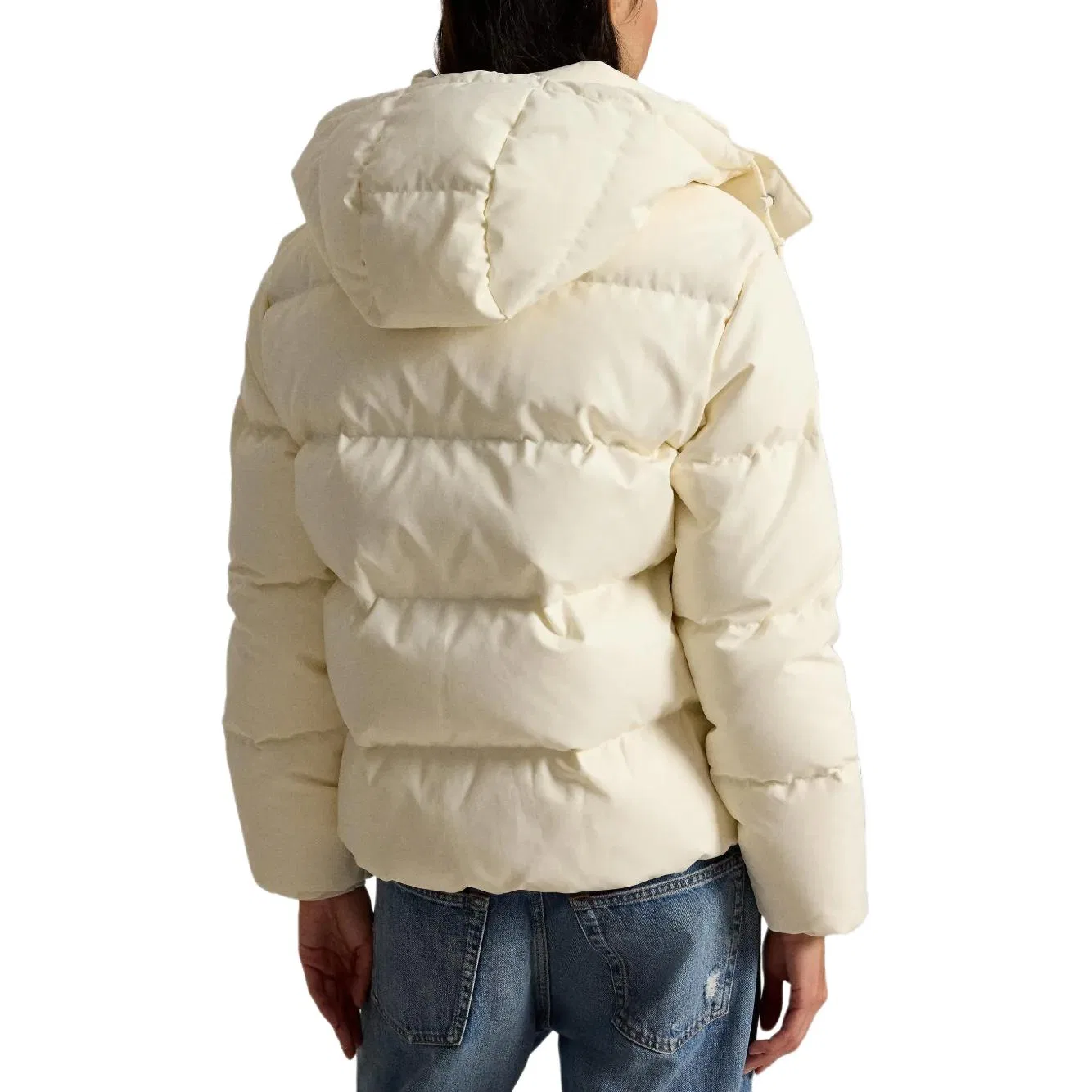 Женское зимнее пальто-пуховик с капюшоном и съемным воротником Light Umber Polo Ralph Lauren, Light Umber — фото 4