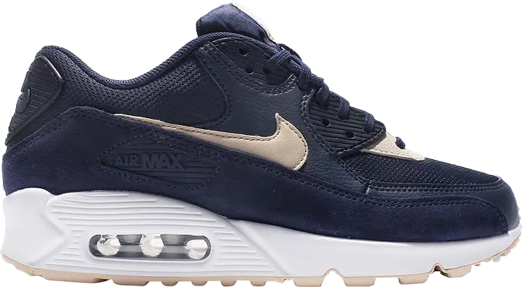 Кроссовки Nike Wmns Air Max 90 'Binary Blue', синий