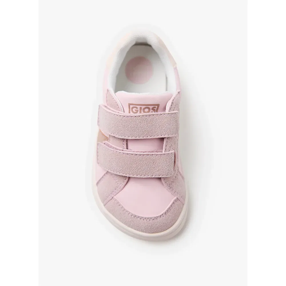 Детские кроссовки для девочек с металлическим акцентом Ecorse Gioseppo, Pink — фото 3