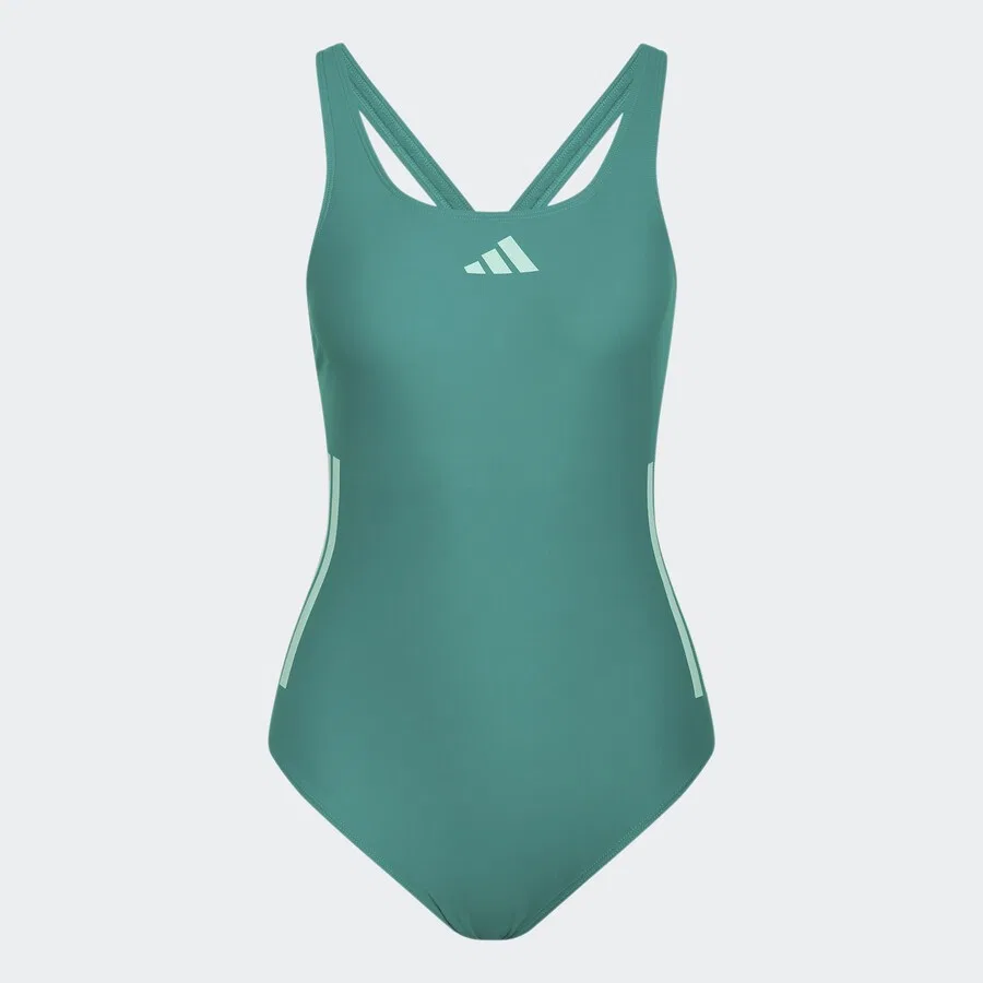 Спортивный купальник-бралетт ADIDAS PERFORMANCE зеленого цвета — фото 2