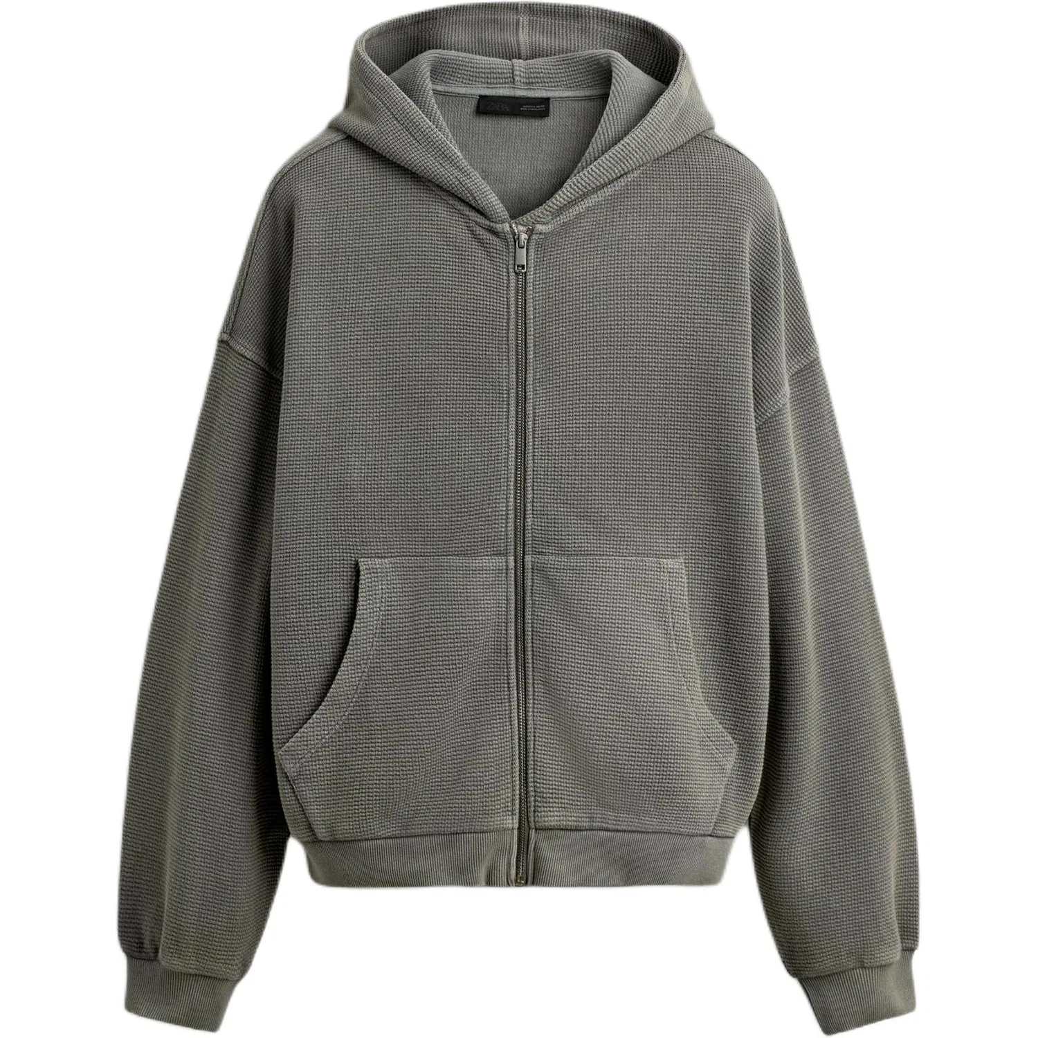 Мужская толстовка с капюшоном Light Gray ZARA, Light Gray