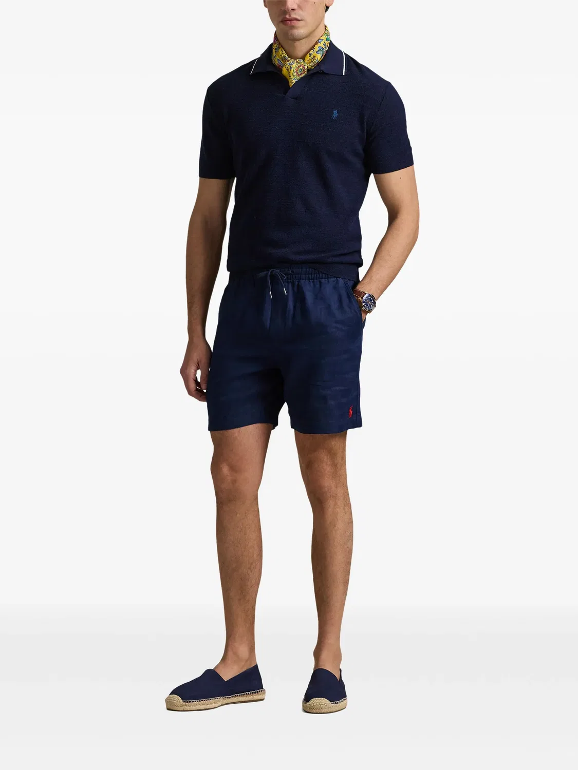 Polo Ralph Lauren Шорты с логотипом темно-синего цвета — фото 2