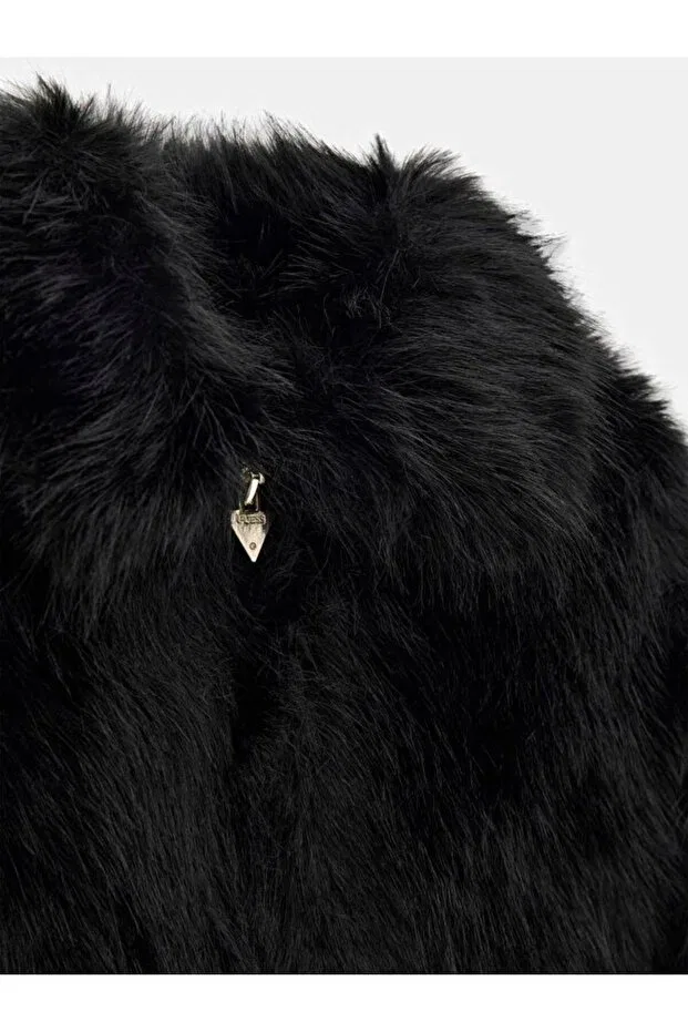 Детская куртка для девочек с принтом Guess, Black — фото 3