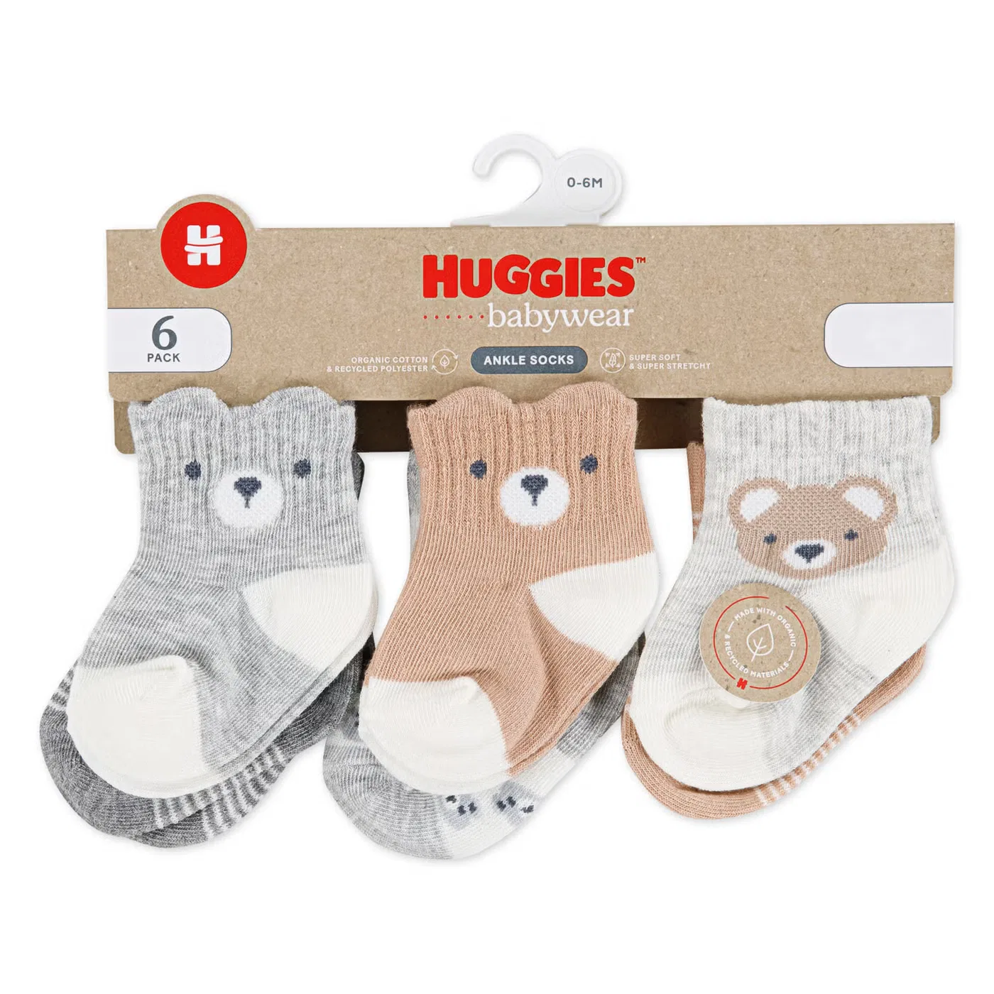 Носки низкие Huggies, белый — фото 3