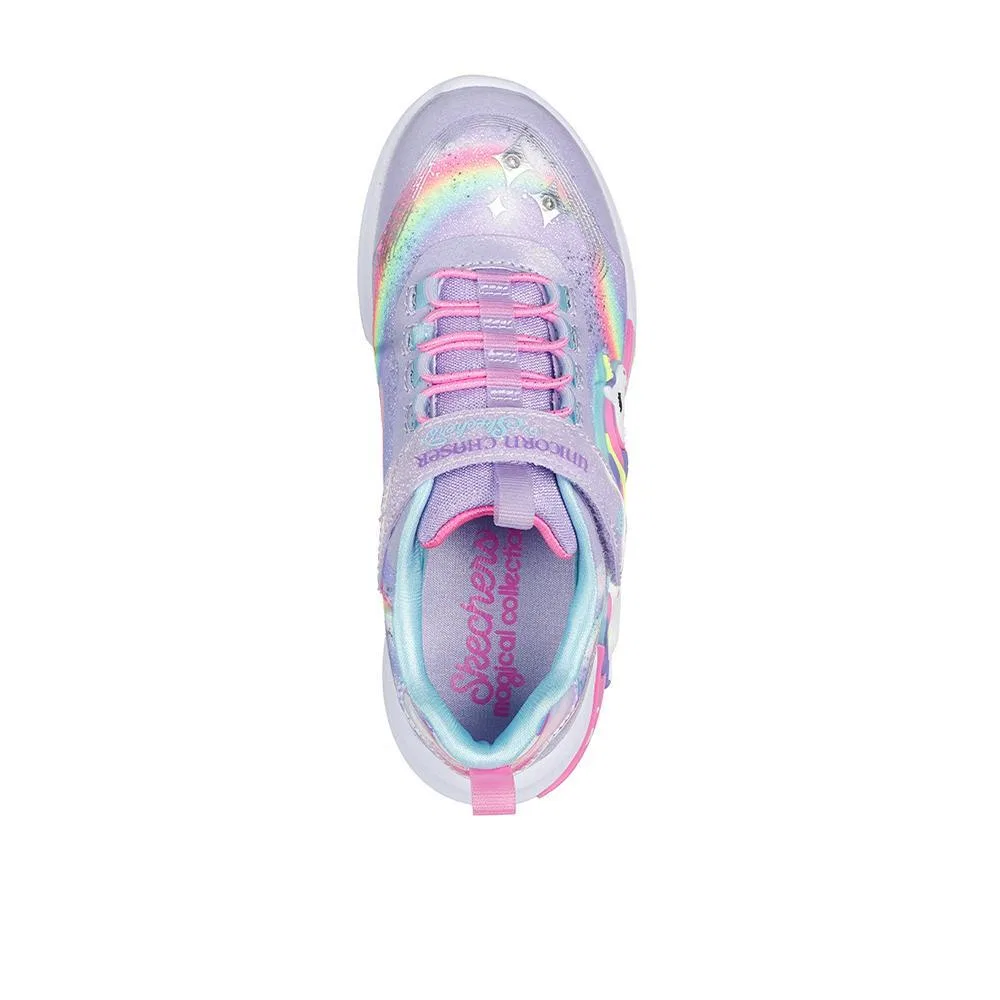 Детские кроссовки для девочек с подсветкой Unicorn Chaser Skechers, Violett Rosa — фото 3
