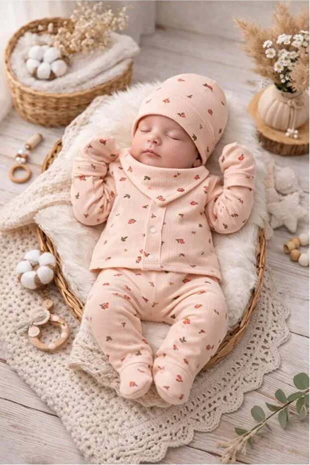 Детский комплект одежды с принтом Basics Enia Baby, Multicolor