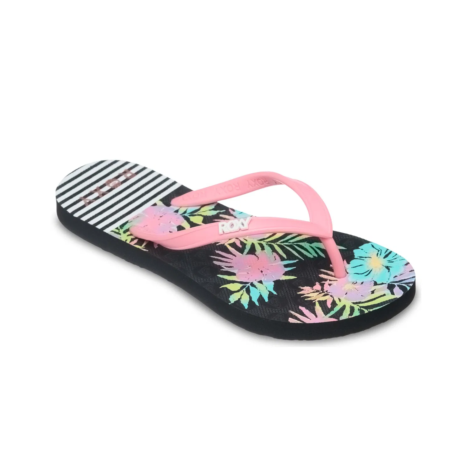 Детские вьетнамки с принтом Roxy, Black Multi