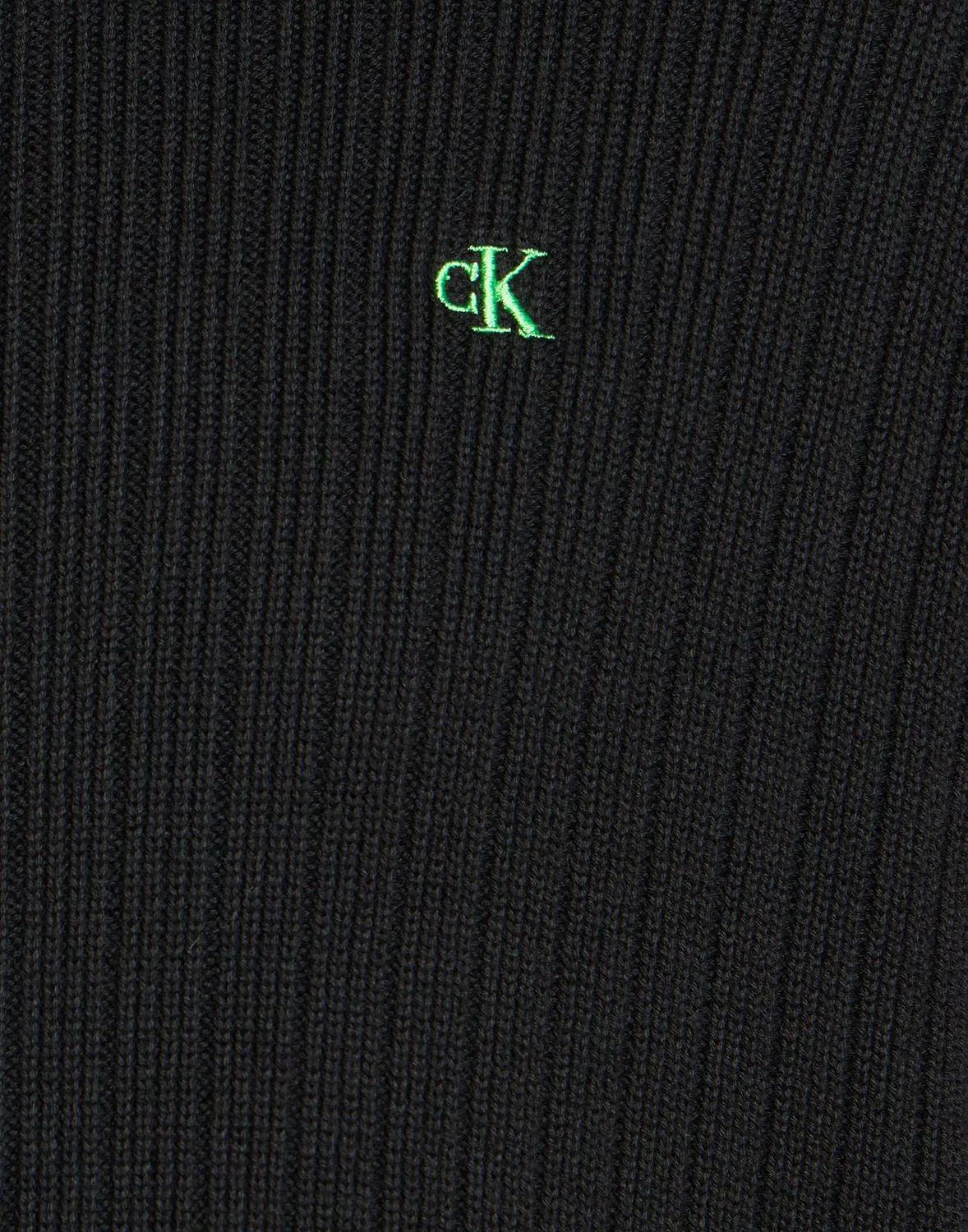Мужской джемпер с ребристой вязкой Calvin Klein, черный — фото 4