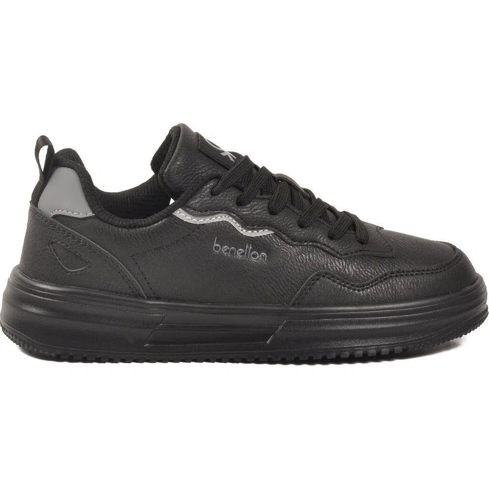 Детские спортивные кроссовки на шнуровке с легкой подошвой, Black United Colors Of Benetton