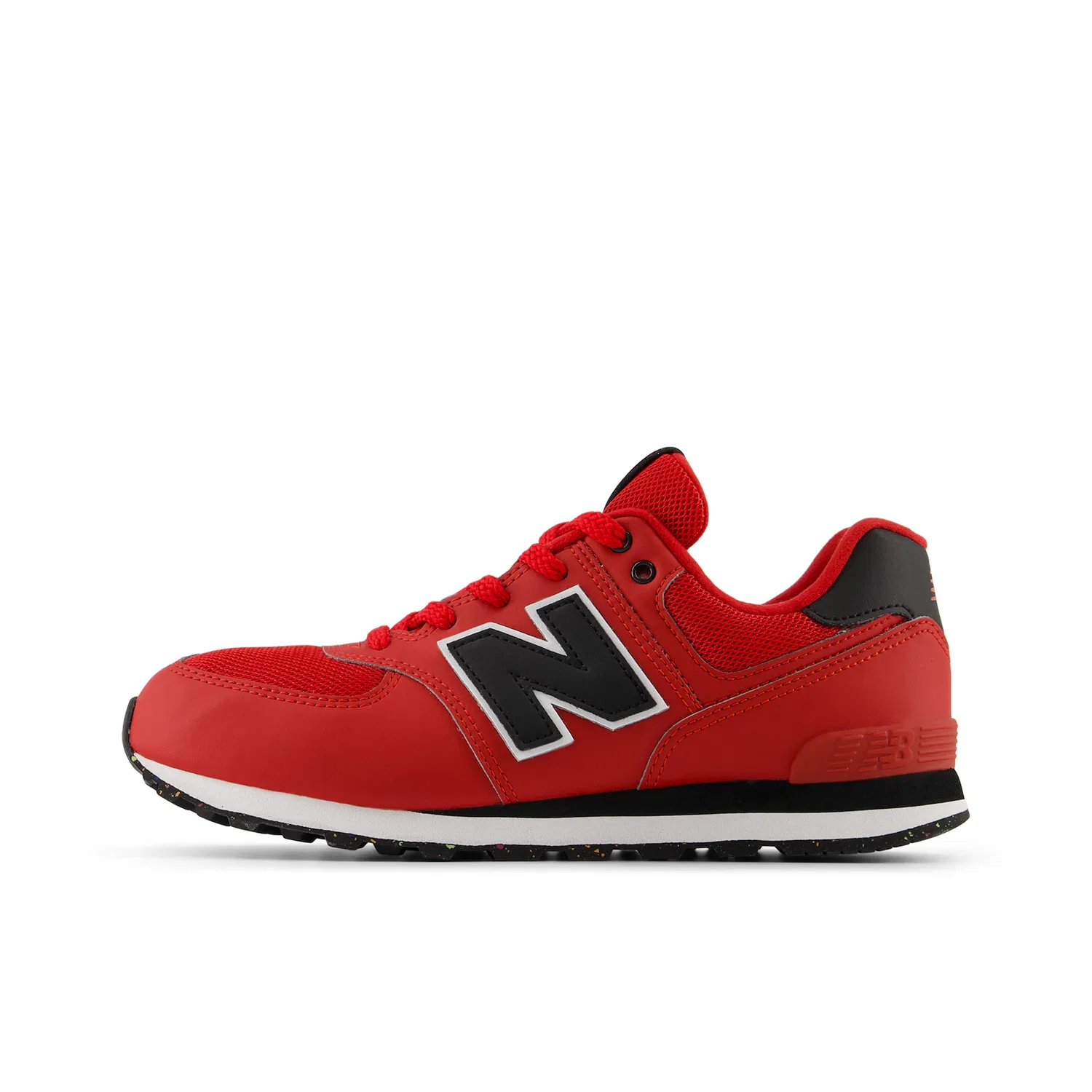 Детские кроссовки на шнуровке 574 New Balance, Team Red — фото 2