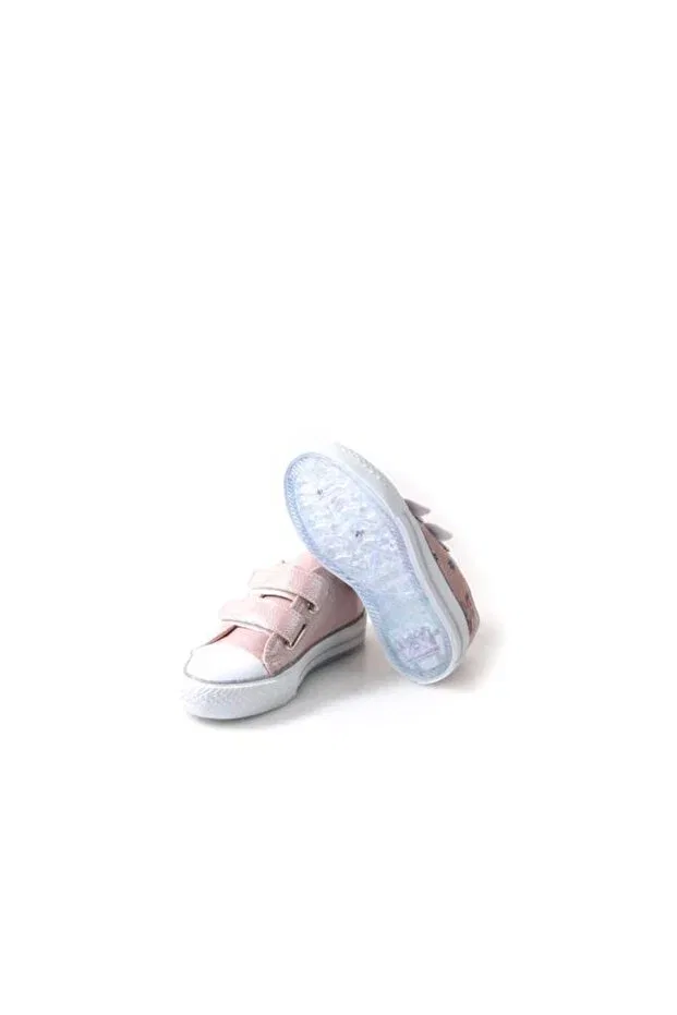 Детские спортивные кроссовки для девочек со светящейся подошвой Papuçcity, Pink — фото 4