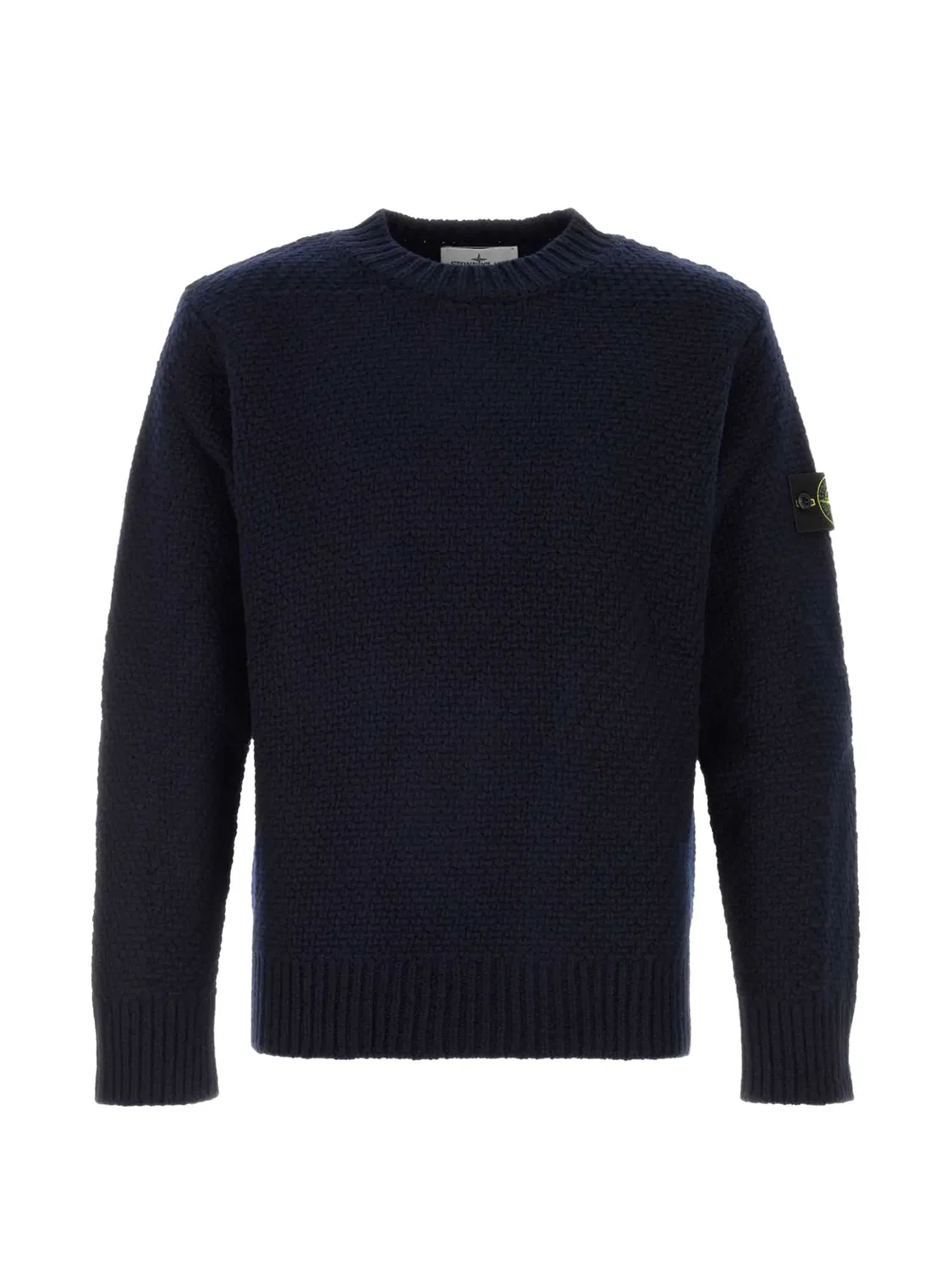 Stone Island Джемпер вафельной вязки синий