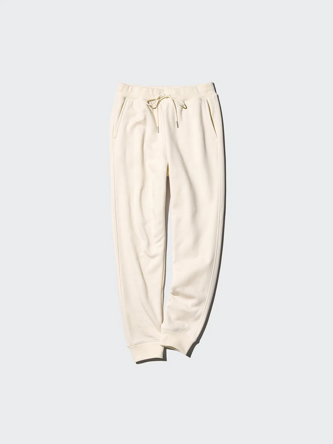 Брюки спортивные утепленные с эффектом овчины на флисе Uniqlo, молочный