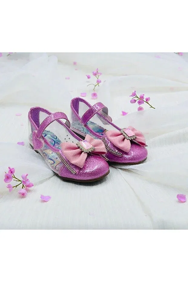 Детские балетки для девочек с коротким каблуком Harli Ayakkabi, Pink