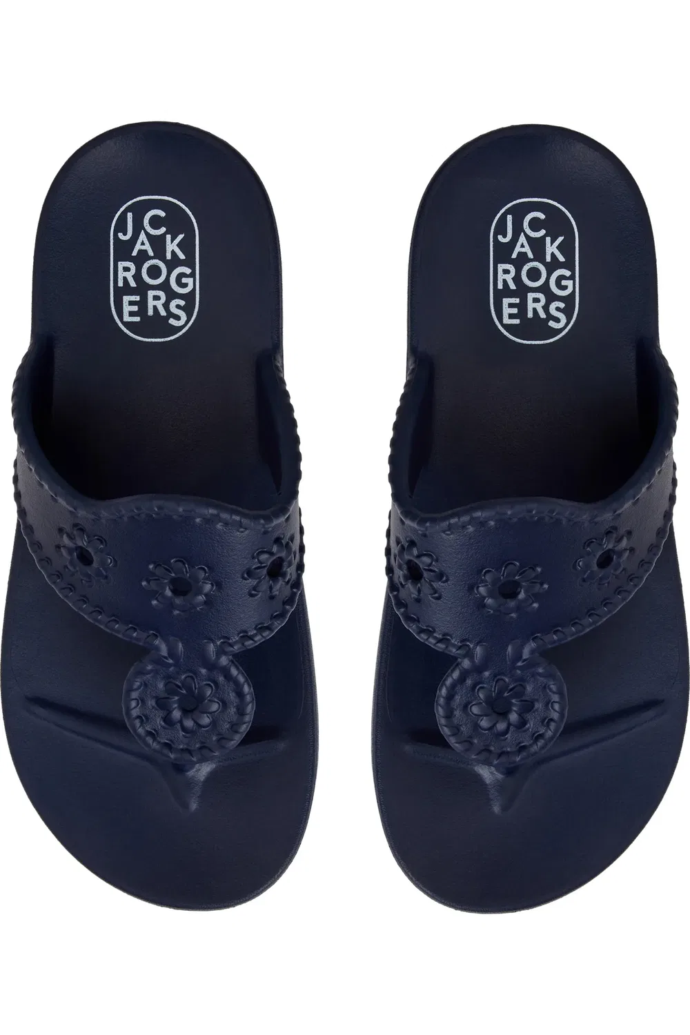 Детские сандалии шлепанцы водонепроницаемые Jacks Flip Flop Jack Rogers, темно синий — фото 4