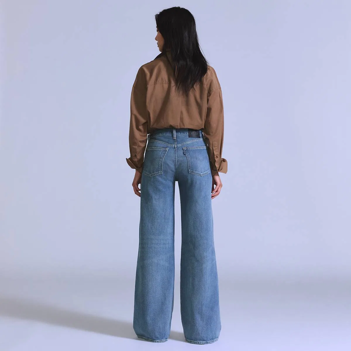 Женские расклешенные джинсы в стиле 70-х Levi's, Bt Icarus - Blue — фото 3