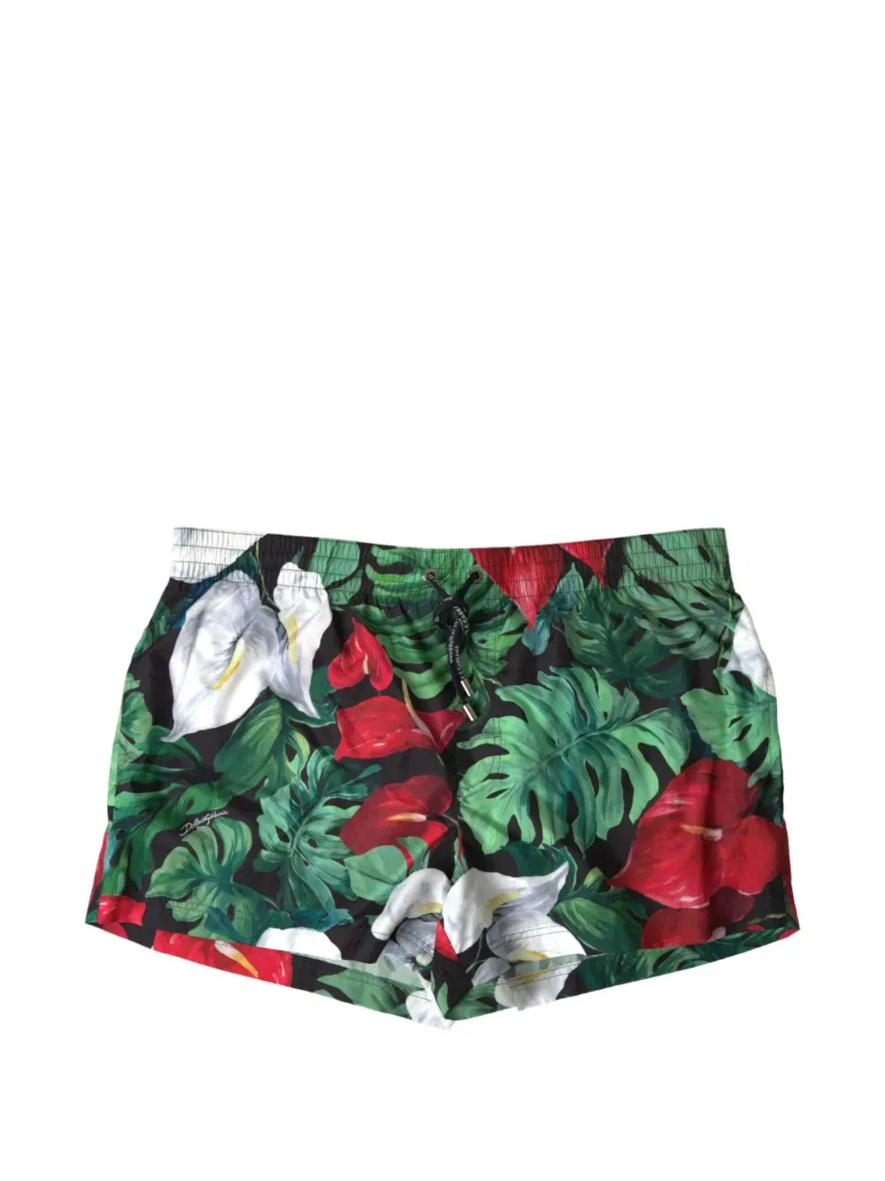 Плавки-шорты с цветочным принтом DOLCE & GABBANA, зеленый