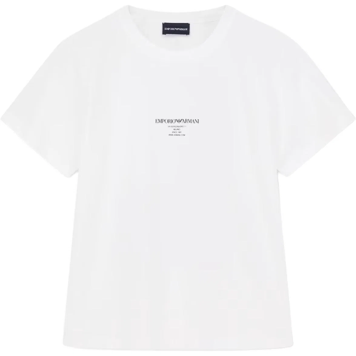 Футболка с принтом логотипа, Emporio Armani, White