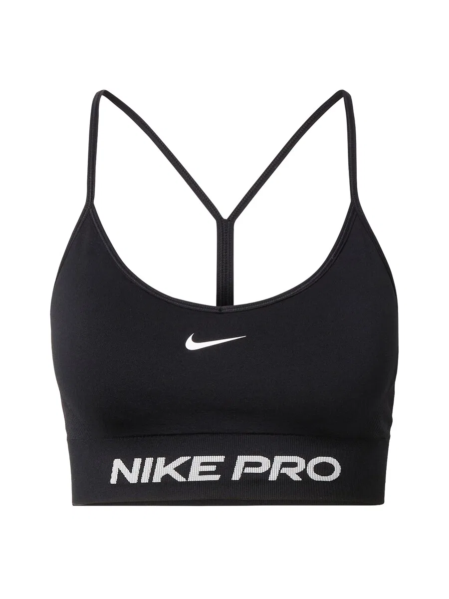 Спортивный бюстгальтер NIKE Bralette Sports Bra 'Pro' черного цвета