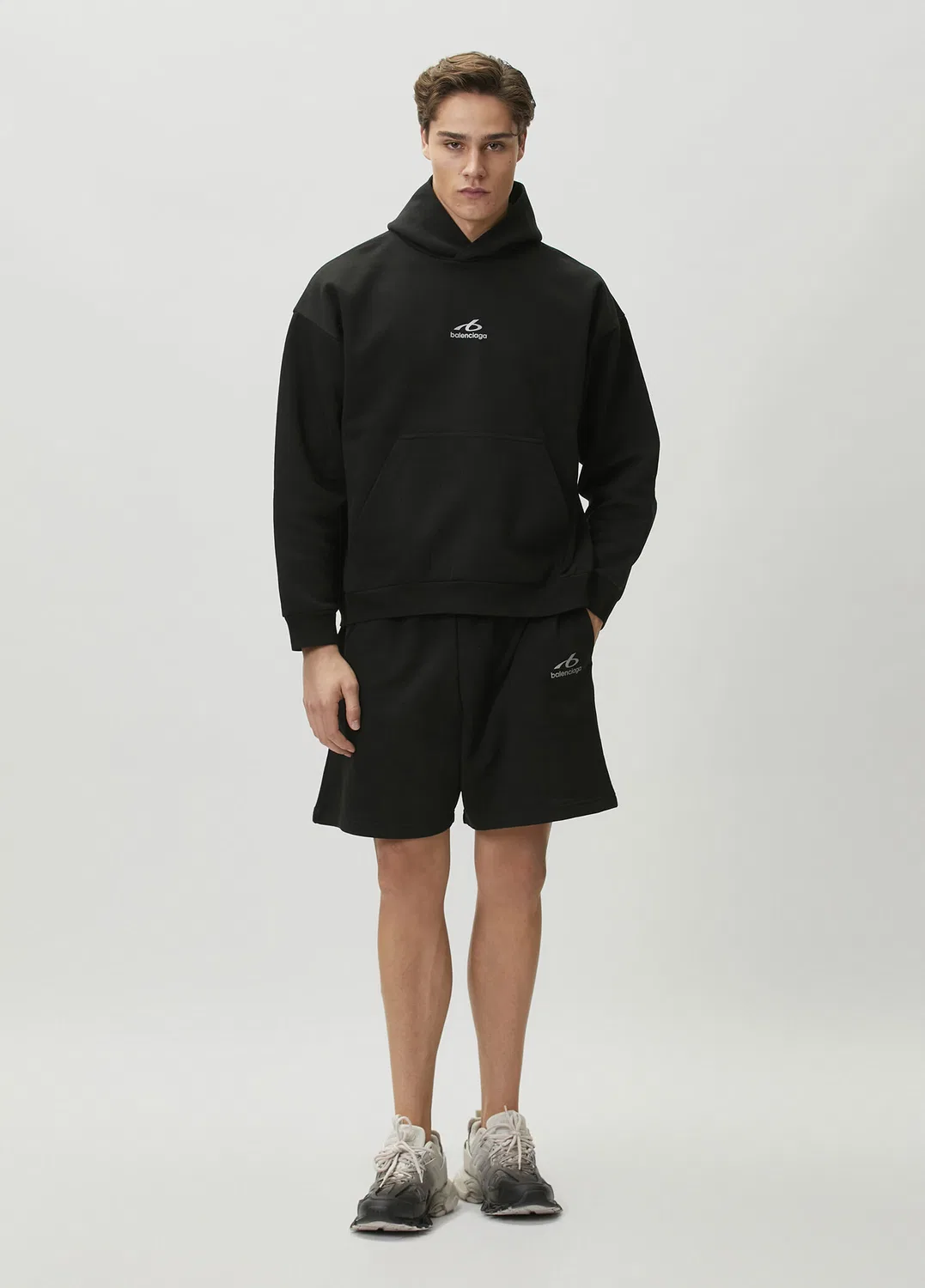 Шорты с логотипом Balenciaga, черный