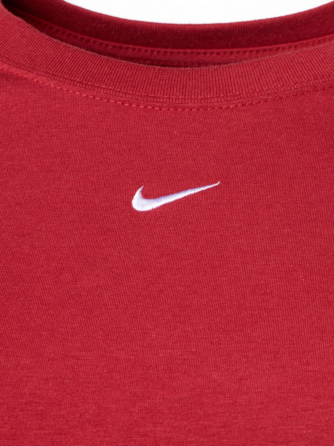 Женская футболка облегающая Nike, красный — фото 3