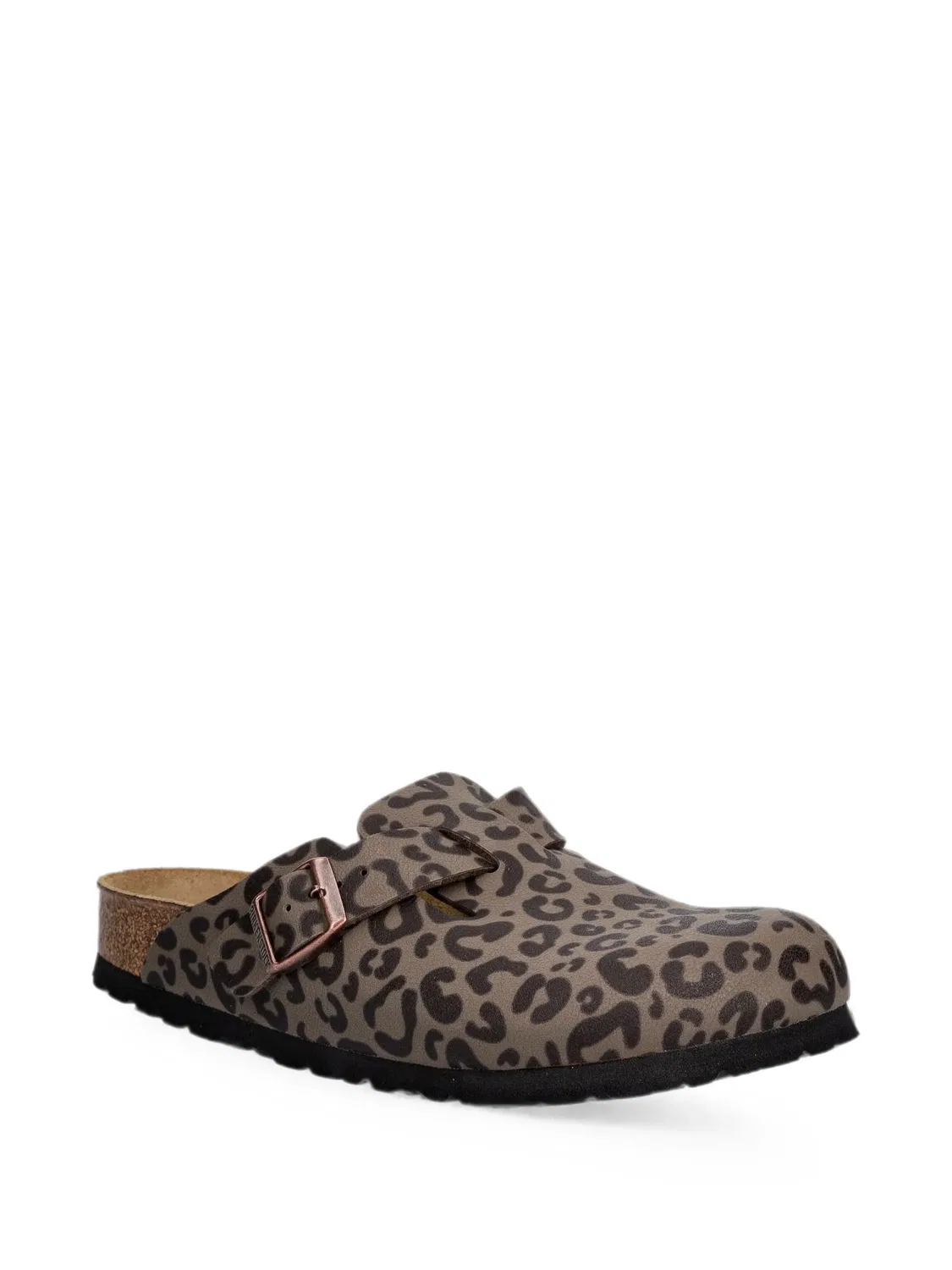 Сандалии с леопардовым принтом Birkenstock Kids, коричневый