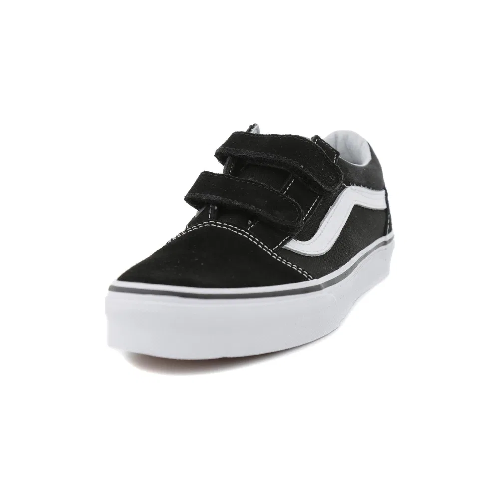 Детские кроссовки для девочек на липучках Old Skool V Vans — фото 2