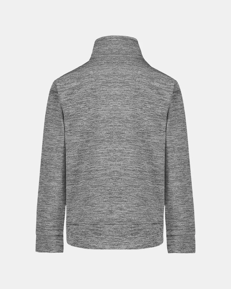 Флисовый пуловер для мальчиков с четвертью молнии Armour Fleece Twist UnderArmour, Mod Gray/White — фото 3