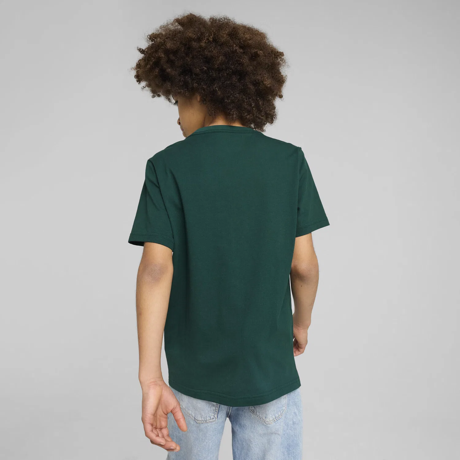 Детская футболка с принтом Mid 90s Graphic Puma, Dark Myrtle Green — фото 3