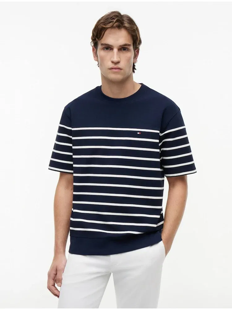 Футболка с полосками Milan Stripes TOMMY HILFIGER, Navy