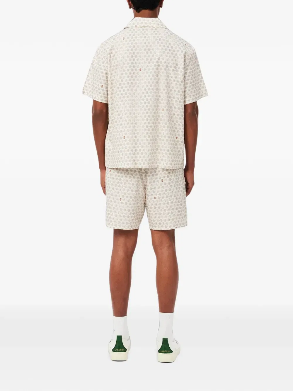 Шорты с теннисным принтом Lacoste, бежевый — фото 2