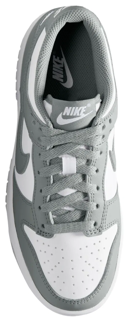 Кроссовки для мальчиков Dunk Low Nike, цвет White/White/Light Smoke Grey — фото 3