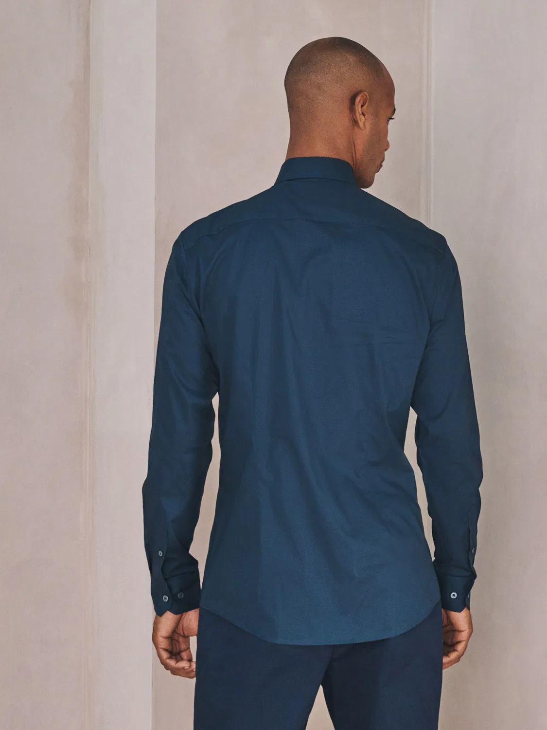Рубашка формальная slim fit Next, темно-синий — фото 3