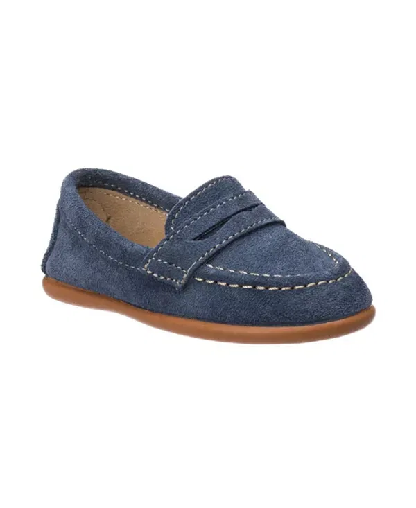 Детские лоферы для мальчиков из замши Suede Penny Loafer Elephantito, Denim