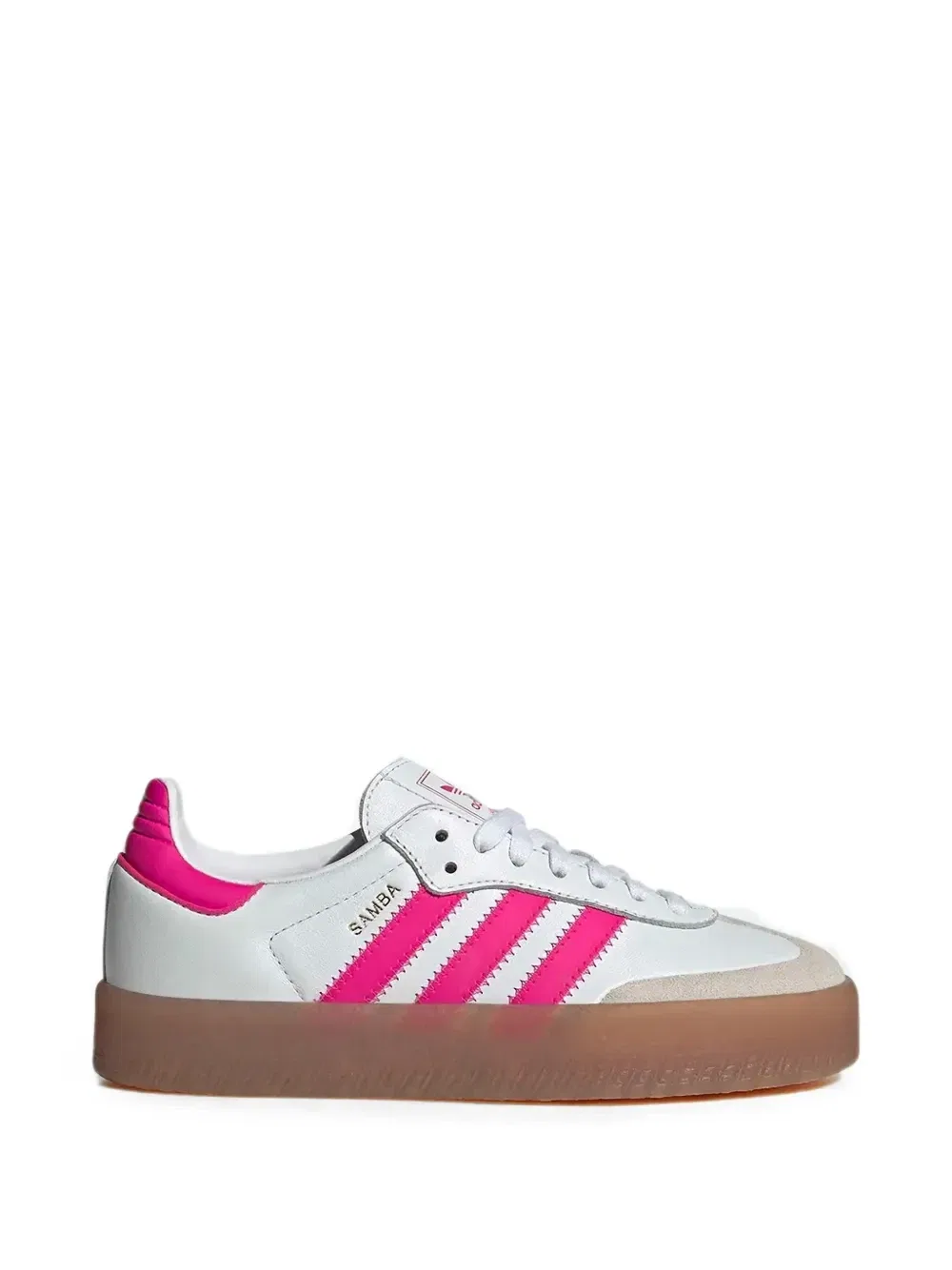 Кроссовки Samba на платформе Adidas Kids, белый