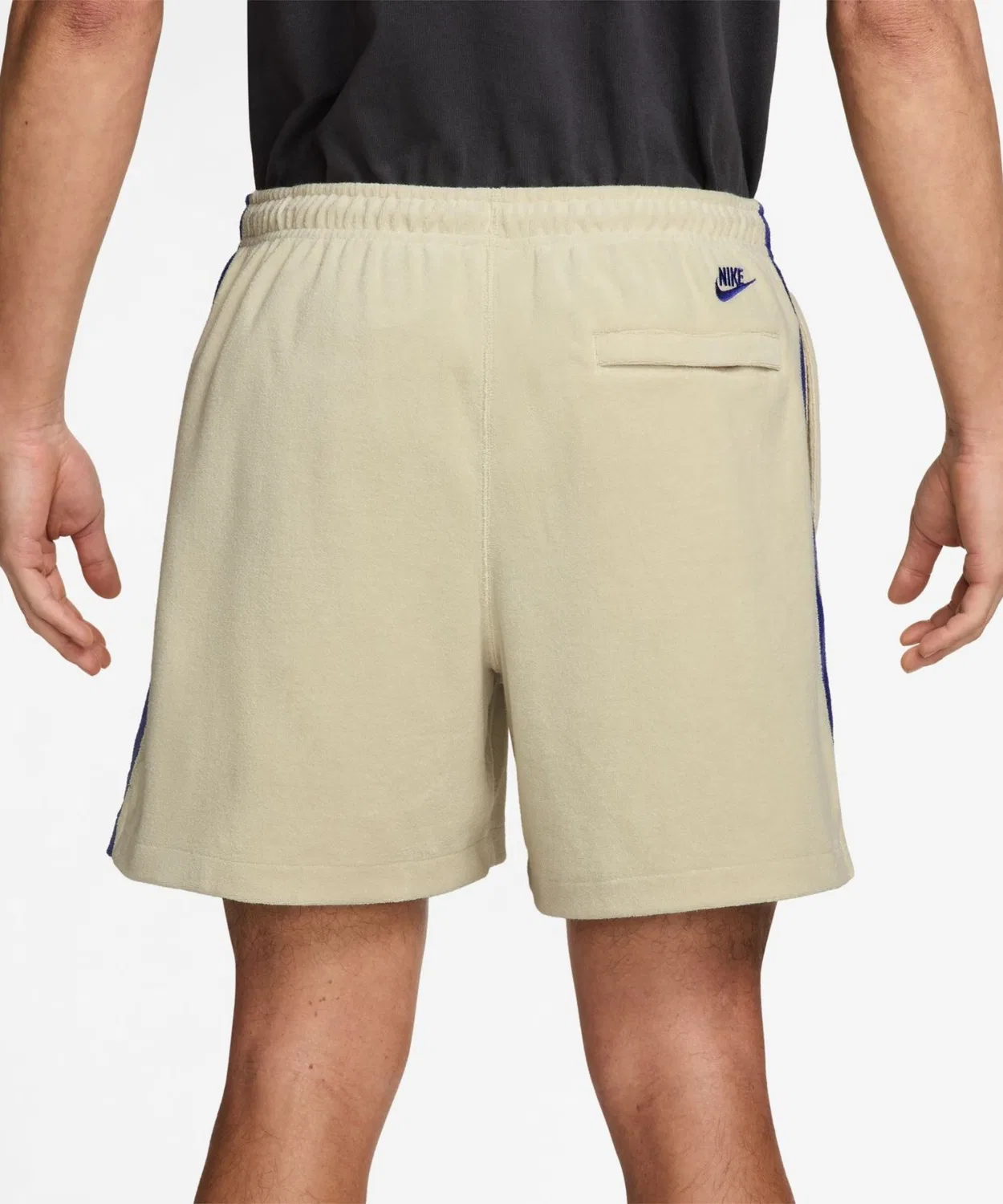 Мужские шорты из махровой ткани с вышивкой Nike Club Terry Short NCC NIKE, Army — фото 3
