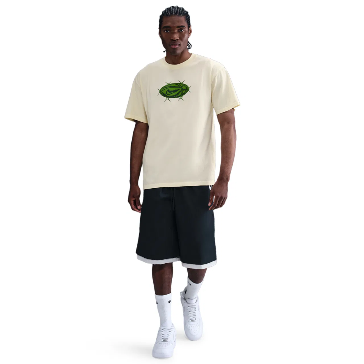Футболка мужская M90 Streetball Nike, цвет Coconut Milk — фото 3