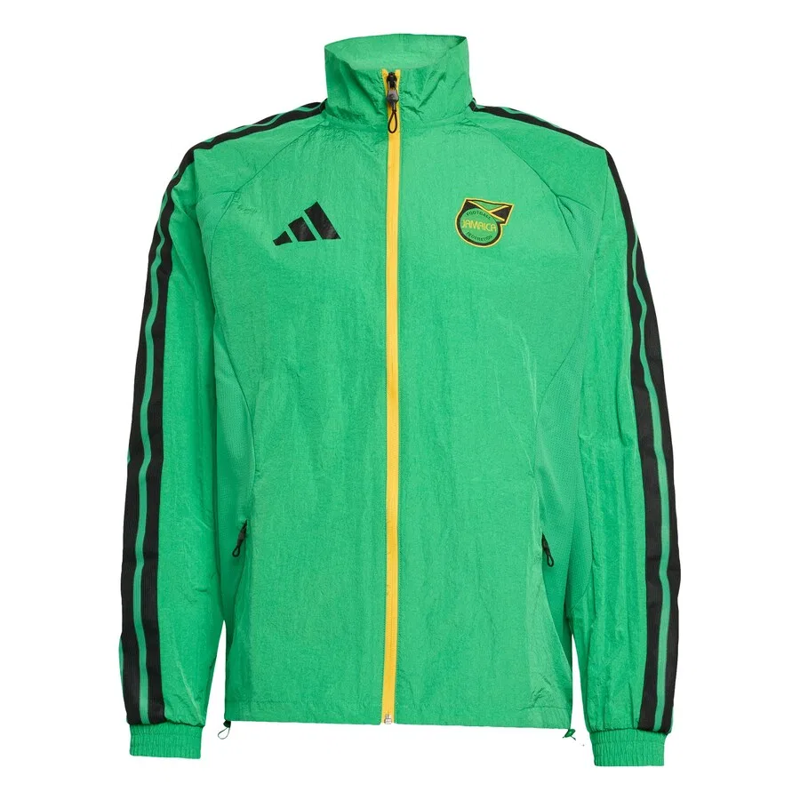 Спортивная куртка ADIDAS PERFORMANCE 'Jamaika x Bob Marley' зеленого цвета