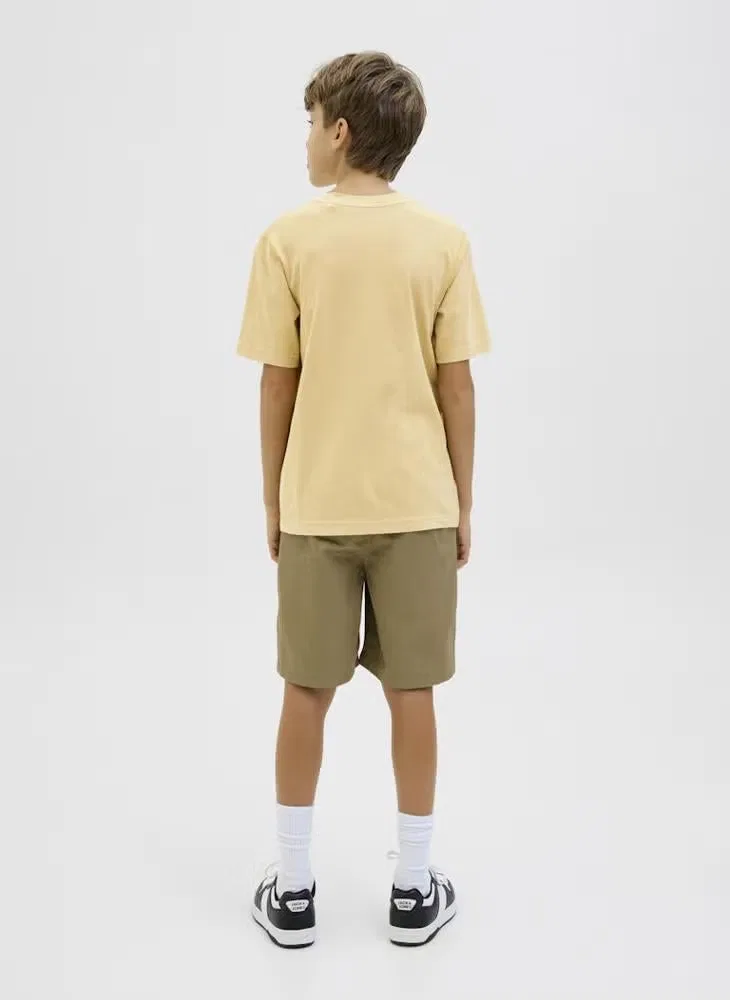 Футболка с коротким рукавом для детей Jack & Jones Junior, желтый — фото 2