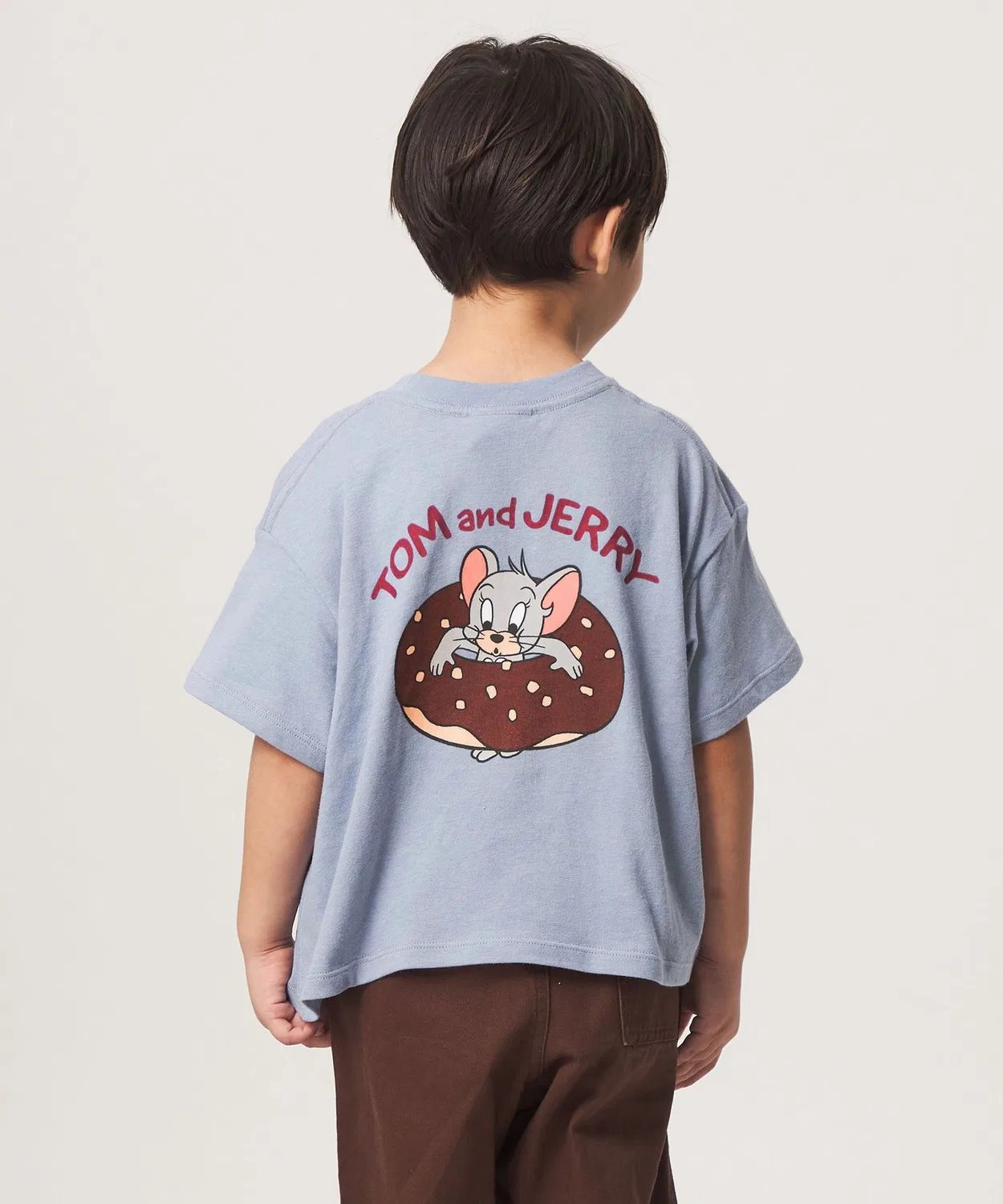 Детская футболка с принтом TOM and JERRY URBAMENT green label relaxing, Light Blue — фото 2
