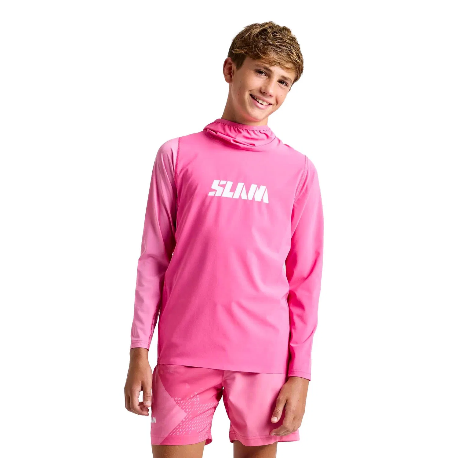Детская футболка с капюшоном Od Jr Tech Hooded Slam, Rosa